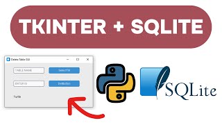 Customtkinter and SQLite with Python Lesson 6 - Delete Table