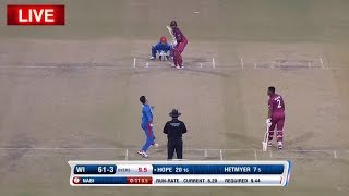 Afghanistan vs West Indies 3rd T20 LIVE | AFGvWI | WI - 46/3 (8.3 Overs)
