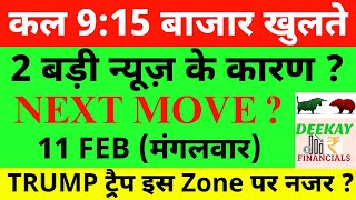 कल 9:15 बाजार खुलते Nifty Prediction For Tomorrow| Banknifty Tuesday 11 February Market Prediction