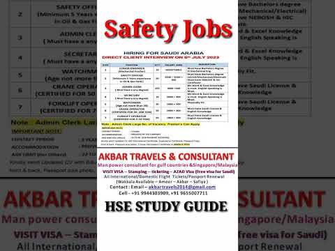 Security Guard Jobs Security Jobs Security Jobs in Saudi Arabia HSE STUDY GUIDE