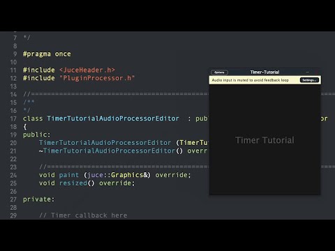 Tap Tip 1 The Juce Timer Class Youtube