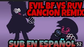Friday night funkin ruv vs evil boyfriend la cancion esta remix sub en español