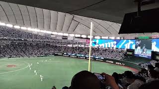 2023年4月18日東京ドーム西武対SB　勝利後のシーン