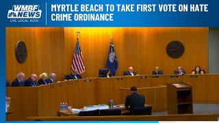 Myrtle Beach to take first vote on hate crime ordinance