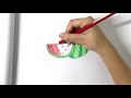 สอนวาดรูป “แตงโม” how to draw ‘watermelon’