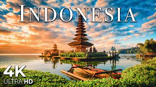 FLYING OVER INDONESIA - Peaceful Music With Beautiful Nature Video For Relaxation - 4K Video UHD