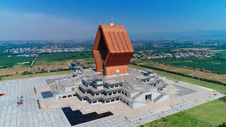 西安法门寺航拍Aerial photo of Famen Temple in Xi'an