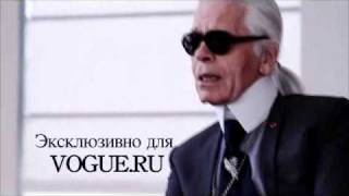 Karl Lagerfeld for Vogue TV Russia