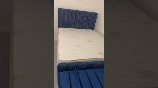 Bespoke Panels Upholstered Headboard Bedroom Makeover DIY Headboards installation #bespoke #bedroom