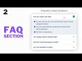 How To Design FAQ Accordion Using HTML, CSS & JavaScript (Part 2)