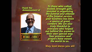 Michael Lovence ~ Thank You