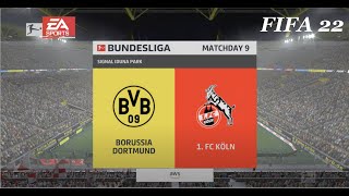 Borussia Dortmund v FC Koln ⚽️  FIFA 22 | Bundesliga| PS5™ Gameplay in Full HD