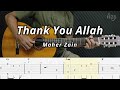 Maher Zain - Thank You Allah Fingerstyle Guitar Cover ( Tab + Chords + Lyrics )