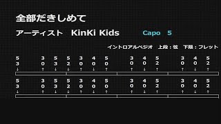 全部だきしめて / KinKi Kids        [ ギター伴奏・コード譜 ]