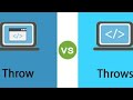 How to explain Difference between Throw and Throws at Interviews in 2mints