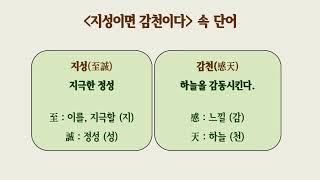 속시원한 속담 한국어, 지성이면 감천이다