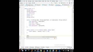 Java OOP Employee Net Salary
