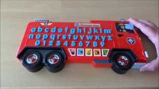 INSPIRATION WORKS FIREMAN SAM TALKING LETTERS AND NUMBERS FIRE ENGINE KINDERGARTEN TOY