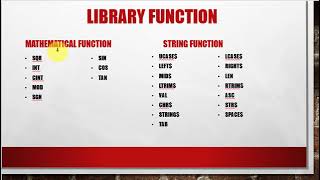 17 Function in QBASIC Programming