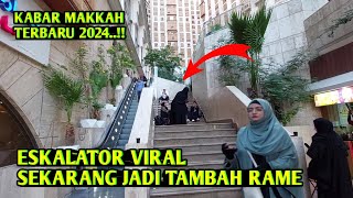 ESKALATOR VIRAL DEPAN MASJIDIL HAROM MASIH BANYAK JAMAAH UMROH YANG PENASARAN