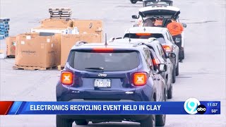 (WSYR) Thousands Recycle Electronics on International e-Waste Day