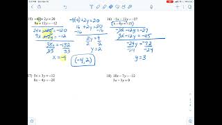 Homework helper 3 solving by elimination 3