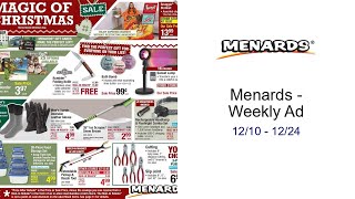 Menards - Weekly Ad 12/10 - 12/24