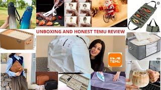 Unboxing and honest TEMU review/თემუს ამანათის განყუთვა და გულწრფელი შეფასება #temu  #temuhaul #vlog