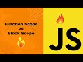 Function Scope vs Block Scope Javascript in Hindi | Javascript Scope