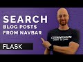 Search Blog Posts From Navbar - Flask Fridays #31