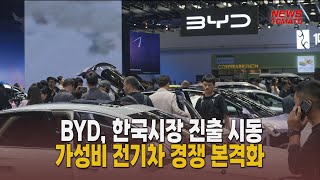 BYD, 한국시장 진출 시동…가성비 전기차 경쟁 본격화 [말하는 기자들_산업_1129]