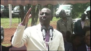 FURIOUS RUTO LECTURES HIS CRITICS ON WHAT HIS JOB ENTAILS, SAYS HE WILL CONTINUE DOING HIS WORK