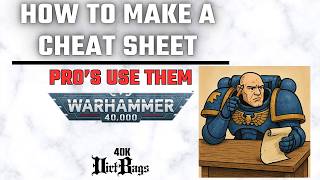 How to make a Cheat Sheet in 40k! | Chapter Approved Competitive | Warhammer 40k Battle Report