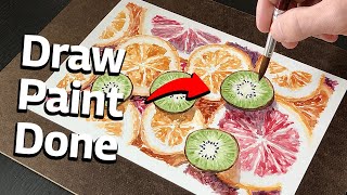 Watercolor Painting for Beginners: Fruit Painting | Easy Watercolor Tutorial