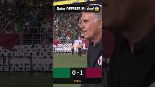 Qatar advances after defeating Mexico, 1-0 🤯 #GoldCup #Qatar #CONCACAF