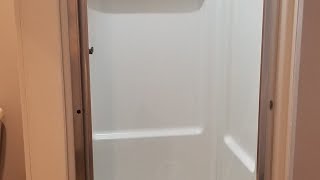 MAAX Pivolok Pivot shower door installation.