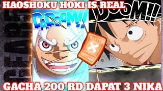 Theory Gacha Haoshoku Hoki masih Worth‼️DAPAT 3 LUFFY GEAR 5 SUN GOD NIKA 🔥 OPTC