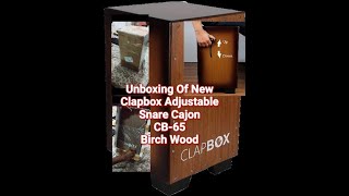 Unboxing Of New Clapbox Adjustable Snare Cajon CB-65 Birch Wood