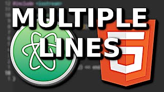 Editing Multiple Lines of Code at Once Using Atom