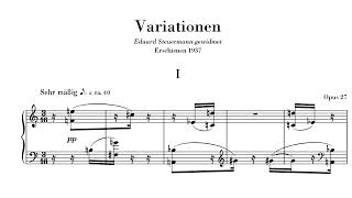 Anton Webern   Variations, Op  27 (1937) (Krystian Zimerman) [Score-Video]