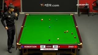 Neil Robertson vs Zhao Xintong - English Open 2019 Snooker Last 64