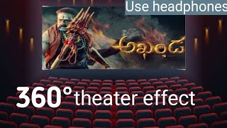 Akhanda Trailer Roar theatrical effect| Nandamuri Balakrishna | Boyapati Srinu | Thaman S