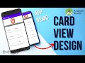 Learn How to Create Card View Design in Android Studio with this Simple tutorial (hindi)
