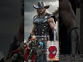 superheroes as a cowboy🔥🤠marvel all characters marvel avengers shorts funny spiderman