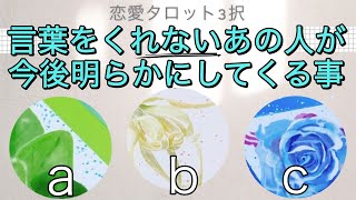 言葉をくれないあの人が今後明らかにしてくる事【恋愛タロット3択】バランガン浜田らっこ