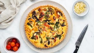 Roasted Vegetable Quiche Recipe