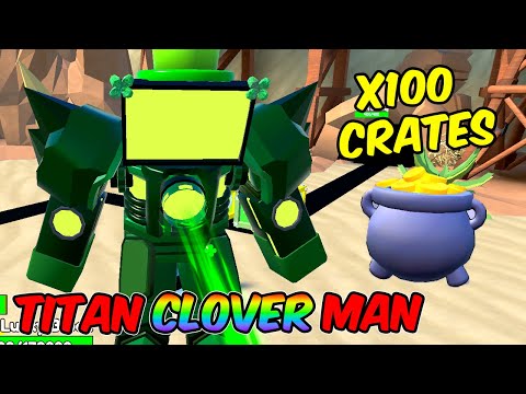 TITAN CLOVER MAN IS MY NEW FAVORITE UNIT in Toilet Tower Defense