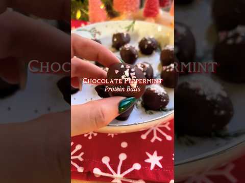 Chocolate Peppermint Protein Balls