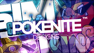 PokeNite Designs™ | SimCinema's \u0026 KingGouda's Channel Rebrand Design | Photoshop Speedart