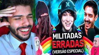 MILITANTES VS REALIDADE - MILITADAS ERRADAS FEAT. BH E LÓGICA 101 - Tragicômico (SALVATORE REACT)